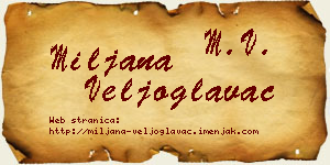 Miljana Veljoglavac vizit kartica